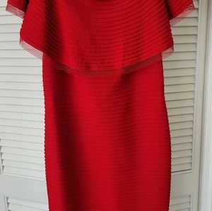 Tadashi Shoji RED Cocktail Dress Size Medium. New with Tags.